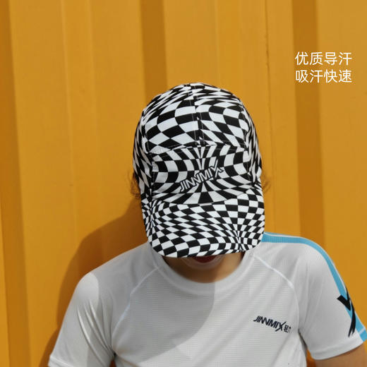 剪影几何超轻防晒透气吸汗排汗运动马拉松越野跑步全顶帽 商品图4