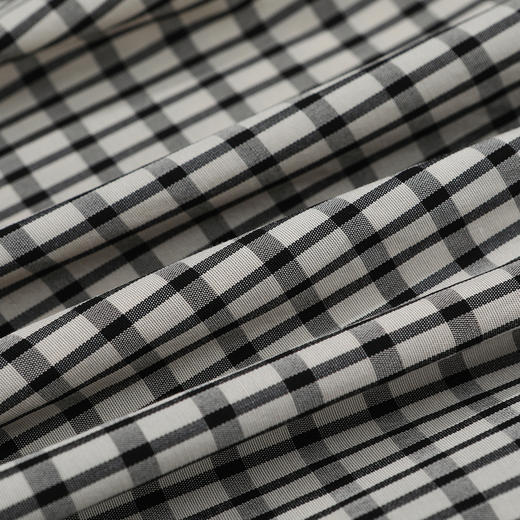 谜底休闲裤女2025夏新品复古风通勤格纹裙裤宽松七分裤252MK0565 商品图3