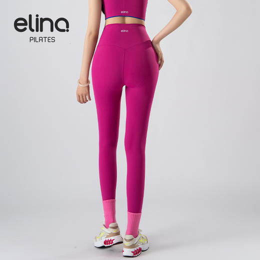 一恋•普拉提 2025春季新款无T线高腰裸感跑步健身裤带口袋瑜伽长裤EMM218 商品图3