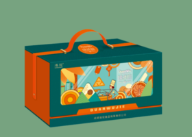 港冠 锦绣粽礼盒（9粽4蛋8开口酥）- 1600g【端午】SKT