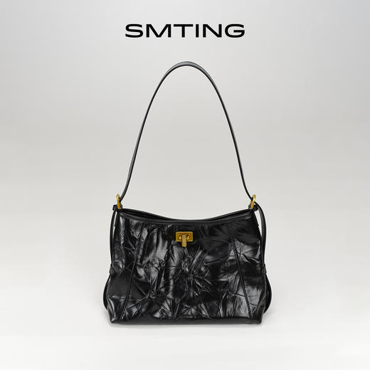 9571西木汀 半岛 新款头层牛皮托特包女hobo包包大容量单肩斜挎包RJ023 商品图3