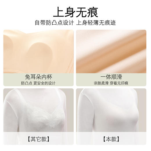 大胸显小 兔耳柔棉薄杯春新款内衣， 杯面高塑透气面料，侧面包裹隐藏赘肉，新型立体缓压加宽肩带(7天左右发货) 商品图3