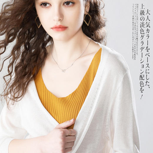 防晒衫2025夏季风格款韩版OL气质开衫V字领宽松大码女式针织衫薄 商品图1