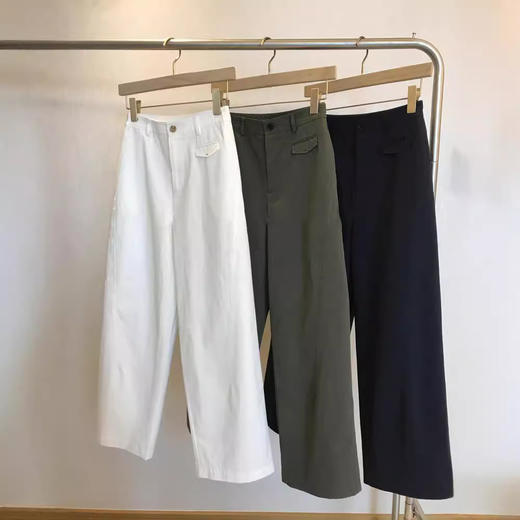 原汁原味，喜欢的不要错过！R*W单，2025新款客供棉翻盖高腰宽松口袋休闲裤女款！ 商品图3