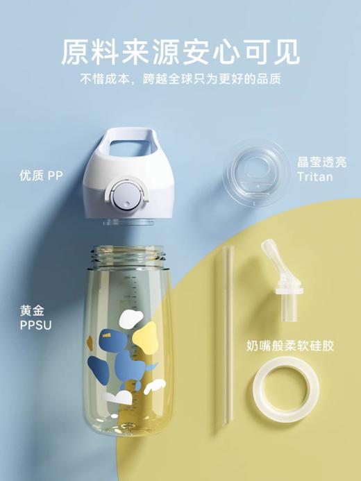 【小红书网红款】小袋鼠巴布PPSU吸管杯儿童水杯成人水壶夏季直饮式宝宝外出小学生 商品图3