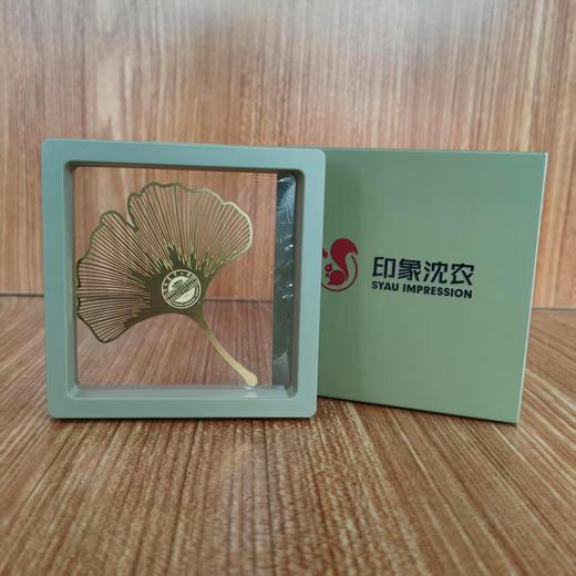【印象沈农】银杏叶书签书签校园文创包含塑料框薄膜保护防污耐脏 商品图0