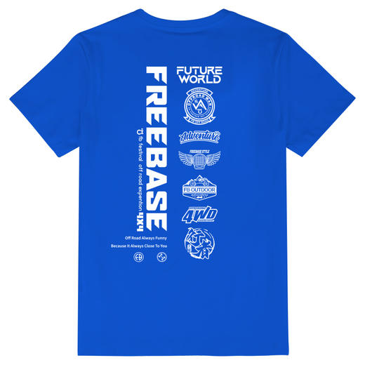 自由基地夏新品户外军潮logo印花短袖T恤男款情侣透气弹力棉上衣 NMT-2220 商品图9