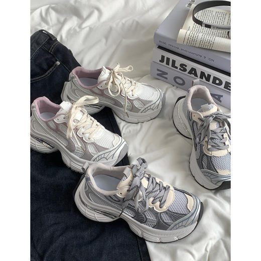 【YW】无忧购韩版休闲高帮网面舒适透气百搭老爹鞋MIS-3359（截单后7天发货) 商品图2