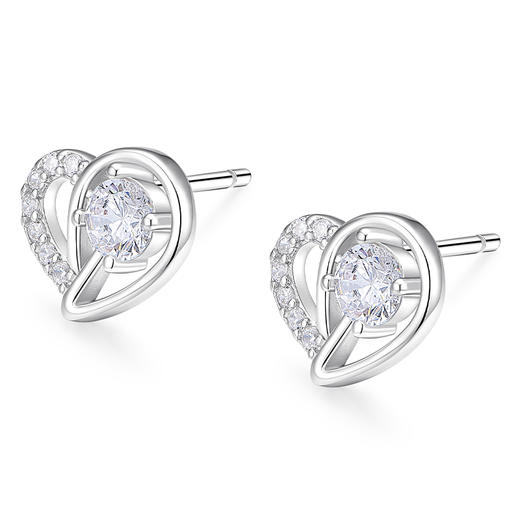 卡蒂罗KADER 心愿流星耳钉 在逃公主小众闪耀璀璨流星设计养耳洞 灵动镶嵌闪锆轻奢简约甜美气质 925银 耳钉 女款 银色 商品图1