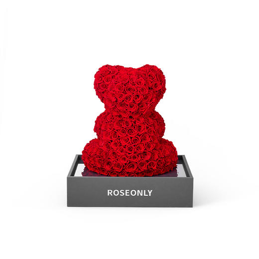 【告白神器】ROSEONLY诺誓 高端定制 永生玫瑰 玫瑰公仔 玫瑰熊 20cm 30cm 60cm 120cm  定制款 送女友爱人礼物 商品图10