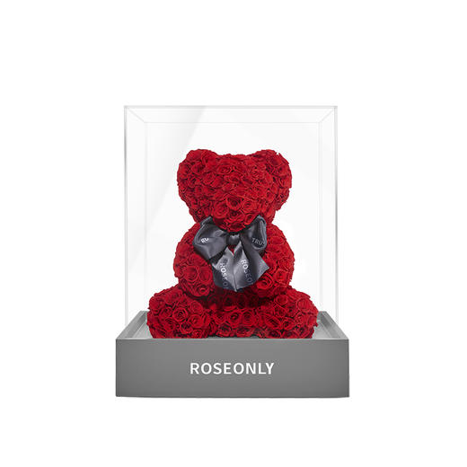 【告白神器】ROSEONLY诺誓 高端定制 永生玫瑰 玫瑰公仔 玫瑰熊 20cm 30cm 60cm 120cm  定制款 送女友爱人礼物 商品图5