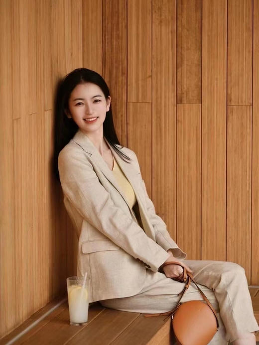 【4月10日 下午14:00 秒杀】小禾 春夏都可以穿的 亚麻平纹布 西服外套 商品图3