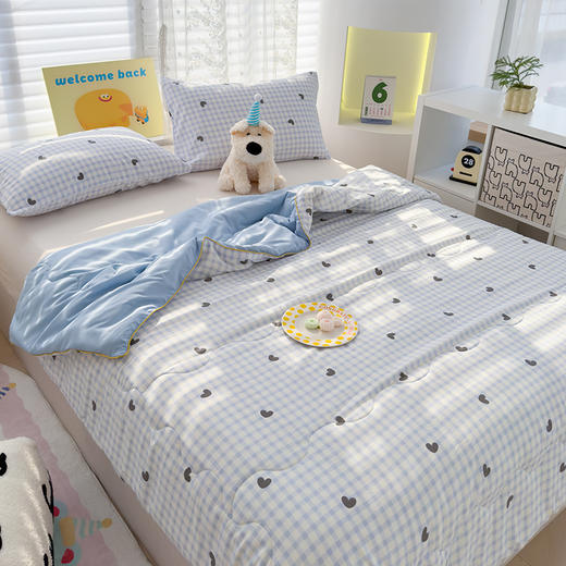 A类泡泡纱夏凉被、舒适体感、皱皱沙亲肤夏被—— 商品图7