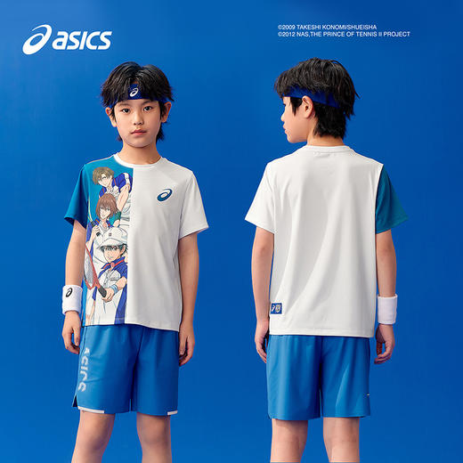 【新网球王子联名】亚瑟士童装25年夏季新款吸湿速干运动短袖T恤 商品图4