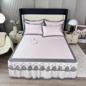 高品质加厚加密冰藤床裙凉席 清凉舒适柔软无痕凉席