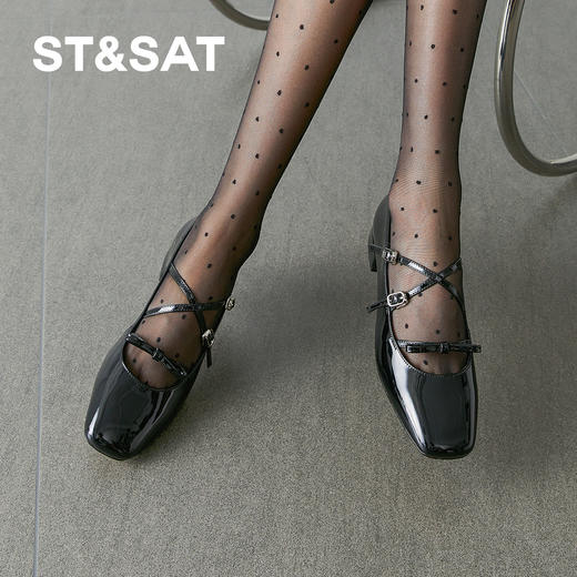 【复古女郎】星期六精致细带粗跟玛丽珍SSD3111093 商品图7