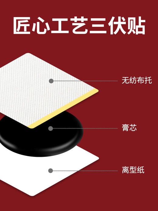 【哪里不爽贴哪里！三伏保健贴】新款香港宝芝林三伏贴肠胃不适四肢寒冷穴位贴咳嗽咳喘三伏贴。ry 商品图2