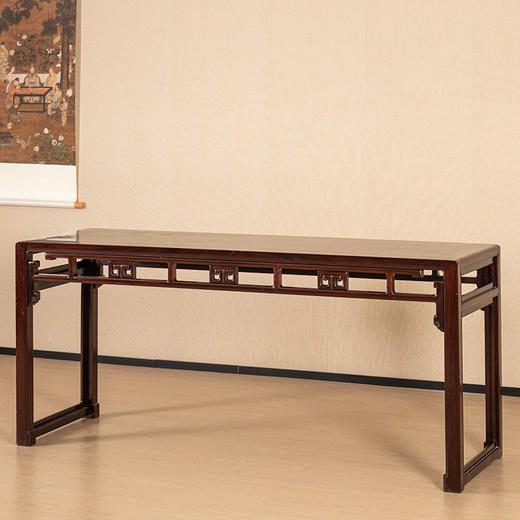 二十世纪 红木回纹四面平条桌 商品图4