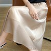 冰丝半身裙女夏季新款高腰A字中长款纯色百搭长裙女士裙子2025夏新款裙子百搭 商品缩略图1
