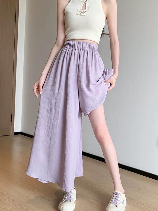 【YW】无忧购韩版糖果色冰丝薄款宽松休闲A字大摆裙裤2073#（截单后7天发货) 商品图3