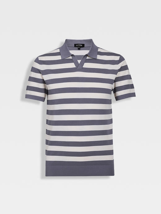 callisto紫色经典海军条纹T恤 商品图0