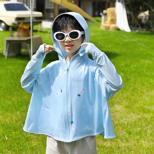 【儿童防晒衣】儿童披肩防晒衣宝宝防紫外线透气外套男女孩童防晒服【UPF50+】 商品图3