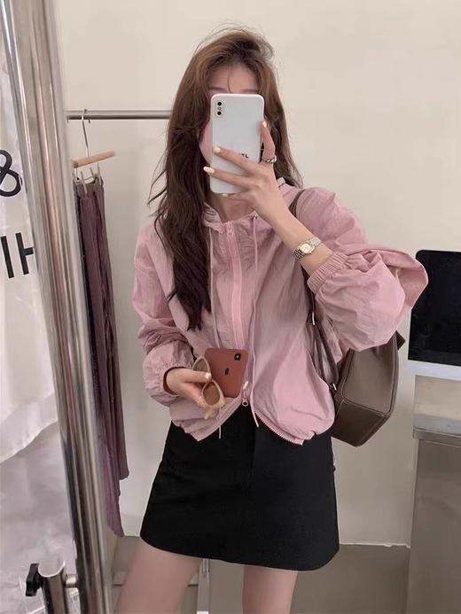 【YW】无忧购韩系小个子百搭轻薄休闲连帽口袋防晒衣（截单后7天发货) 商品图6