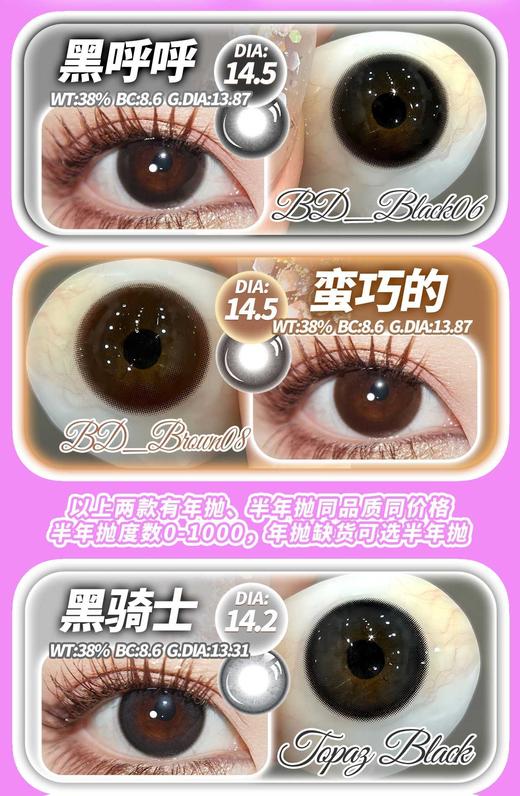 truecon 年抛108/副188/2副228/3副芝士漫游蛮巧的黑呼呼黑骑士美拉德烧仙 商品图2