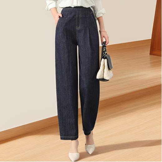 S1臣禾	松紧腰萝卜裤 棉麻混纺休闲裤	JZ251060458 商品图1