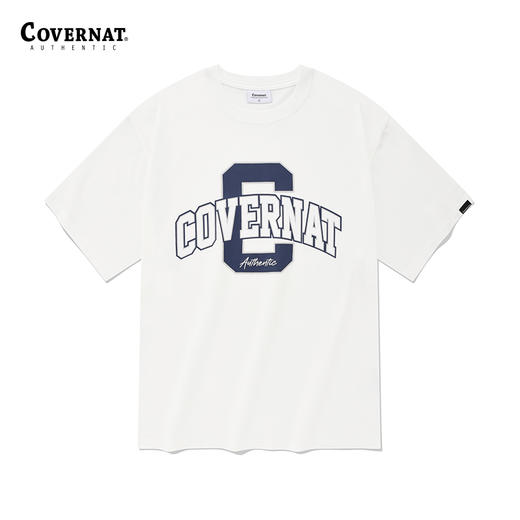 【限时秒杀】Covernat短袖T恤Big College C珠串上衣短袖潮CO2302ST05 商品图0