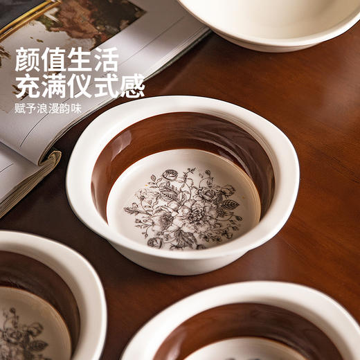摩登主妇玫瑰假日酸奶碗高颜值餐具水果沙拉碗燕麦甜品碗brunch碗 商品图1