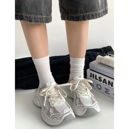 【YW】无忧购韩版休闲高帮网面舒适透气百搭老爹鞋MIS-3359（截单后7天发货) 商品图6