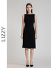 LIZZY夏季百搭简约气质通勤醋酸小鱼尾无袖连衣裙8134 商品缩略图1