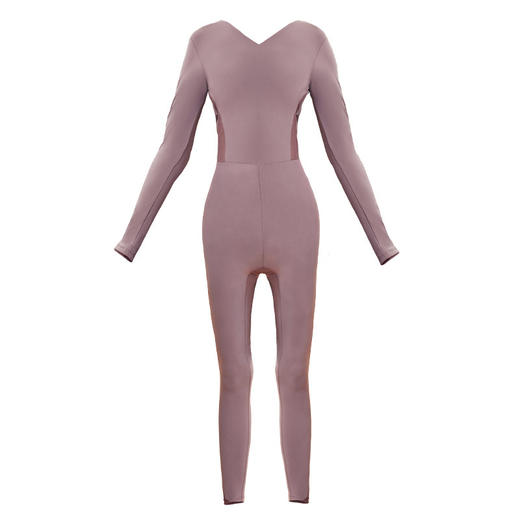 美愫瑜伽服连体衣女新款长袖美背修身仙气舞蹈训练服带胸垫普拉提 商品图4