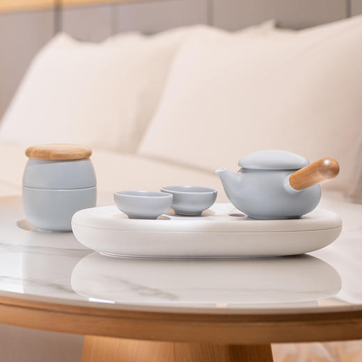 哲品*全季  拾趣· 陶瓷茶具套装一壶两杯含茶盘（不含茶叶罐） 商品图1