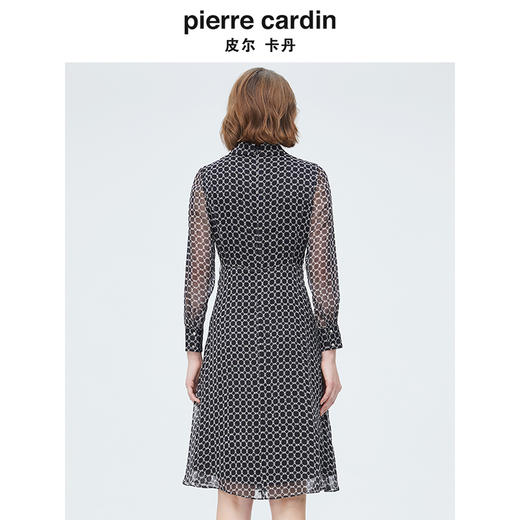 皮尔卡丹女装时尚淑女A摆修身连衣裙P4244E4072B3 商品图2