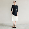 IWY/新款设计感拼接连衣裙女时尚高端中长款职业长裙鱼尾裙Q1300 商品缩略图2