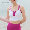 美愫瑜伽服背心短款套装时尚运动带胸垫透气高腰瑜伽裤夏季健身服 商品缩略图1