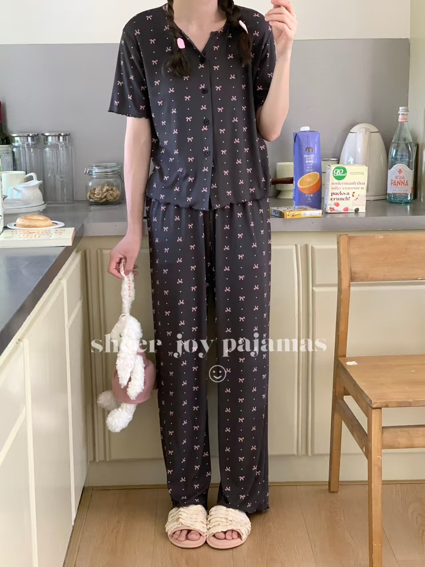 夏维怡  2025最新款螺纹面料家居服