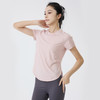 【路路精选】瑜伽服女运动短袖透气速干吸湿排汗户外跑步休闲运动宽松健身t恤 商品缩略图1