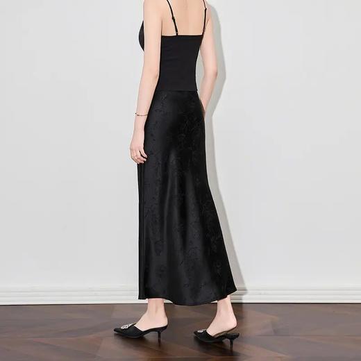 【高货wl】全新升级【铂金会员266/天猫359/差价93】(13115) 洛诗琳新款新中式提花醋酸缎气质半身裙优雅国风鱼尾裙 商品图1