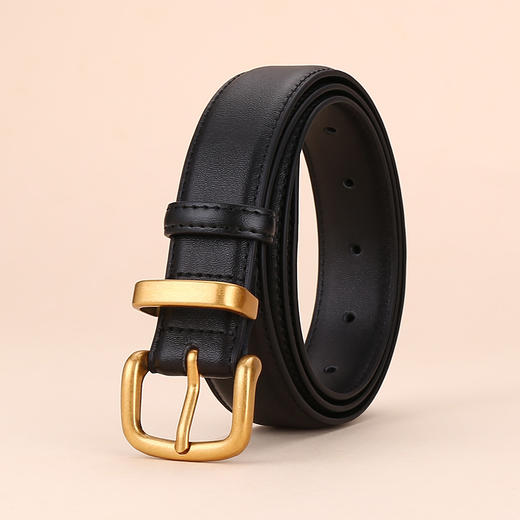 BV字皮带女百搭真皮牛仔裤带牛皮女士腰带女款高级感商务时尚belt 商品图1