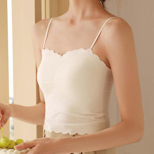 洛诗琳42103背心文胸一体式抹胸2025春夏新款防走光打底上衣5082 商品图0