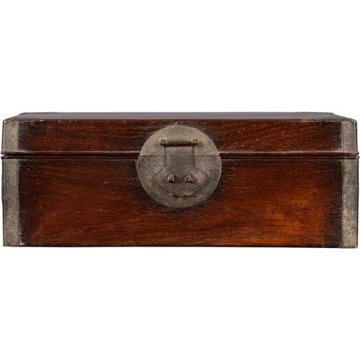 清 黄花梨铜包角文房箱 商品图5