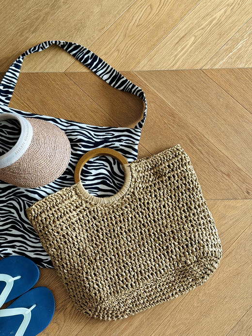 原单| 独家海滩夏日用--品质和纸手工编织包 商品图12