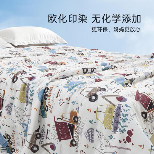 雅芳婷卡通摩登丝夏凉被夏季空调被可机洗夏薄被柔软丝滑凉感夏被 商品图3