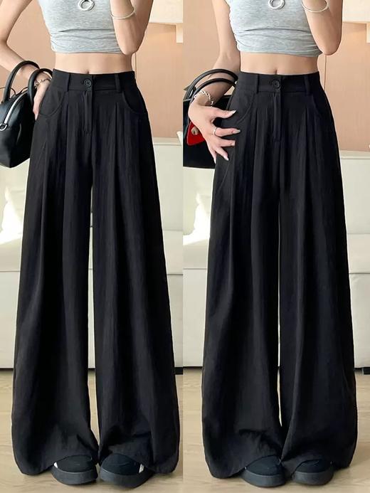 【YW】无忧购韩系温柔小清新慵懒松弛感休闲奶芙西装阔腿裤Z577（截单后7天发货) 商品图4