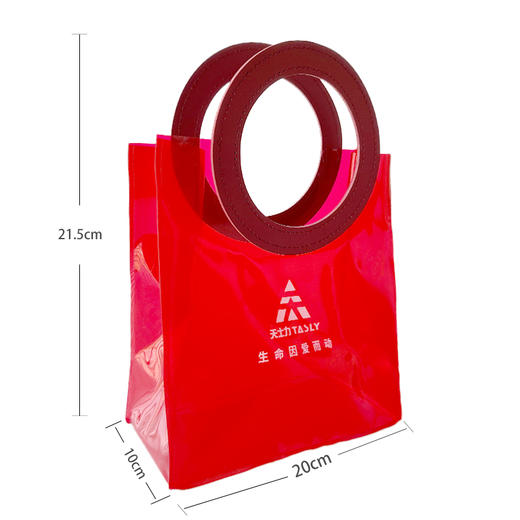 天士力红色透明手提袋1个 商品图1