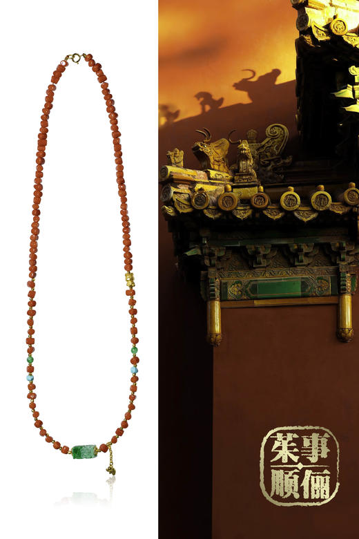 【茱事顺俪】18K黄金天然红项链 商品图12