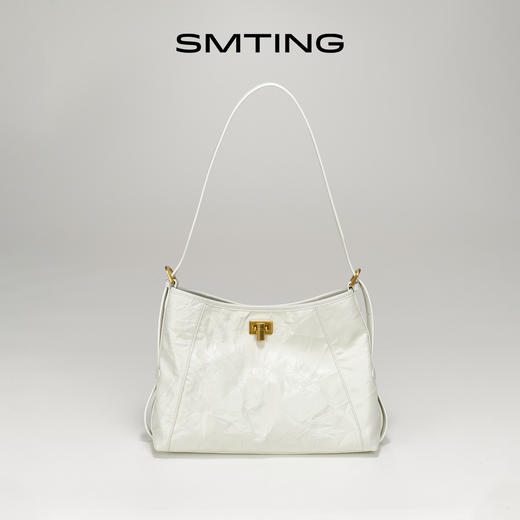 9571西木汀 半岛 新款头层牛皮托特包女hobo包包大容量单肩斜挎包RJ023 商品图4